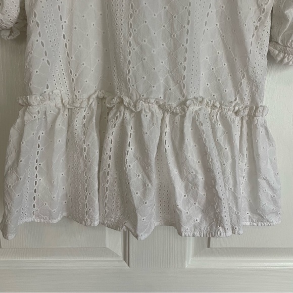 Karlie Eyelet Mini Dress White - Picture 8 of 10